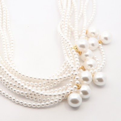 Collana Domar Gioielli Donna Dolù Bijoux collane in Ottone ipoallergenico Perla SET125392 - SET125392